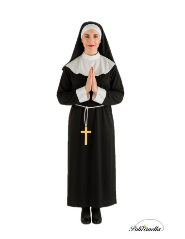 disfarce Nun tamanho m - Alta qualidade, ideal para carnaval, festividades temáticas e eventos especiais