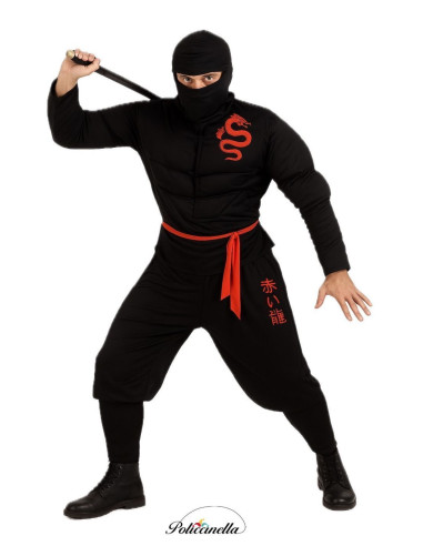 Kostüm Ninja Size L - Hohe Qualität, ideal für Karneval, Themenfeierlichkeiten und besondere Veranstaltungen