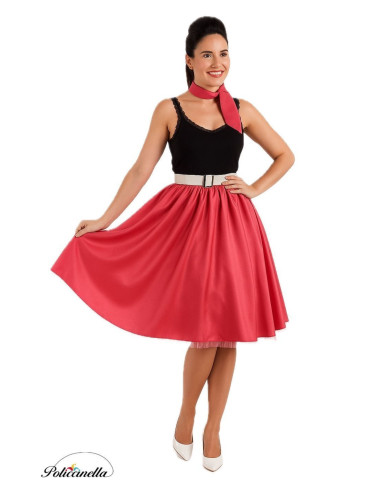 Falda Años 50 Talla M - de alta calidad, ideal para carnaval, fiestas temáticas y eventos especiales