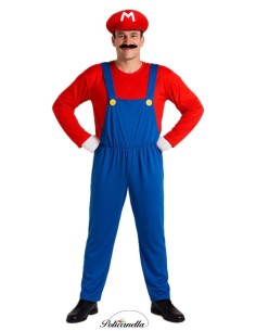 Kostüm Klempner Videospielgröße L - Hohe Qualität, ideal für Karneval, Themenfeiern und besondere Events