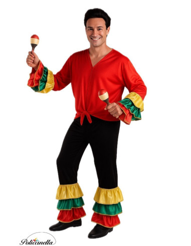 Costume Rumbero Size L - High Quality, Ideal for Carnival, Theme Festivities and Special Events