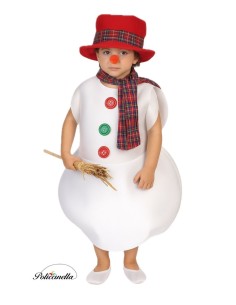 Déguisement Bonhomme de neige 8/10 ans - de haute qualité, idéal pour carnaval, fêtes à thème et événements spéciaux