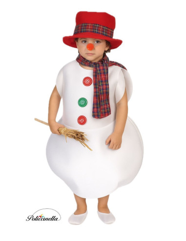 Disfraz Muñeco de Nieve 8/10 Años - de alta calidad, ideal para carnaval, fiestas temáticas y eventos especiales