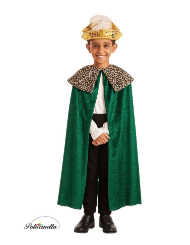 Capa Rey Baltasar, Príncipe o Paje  8/10 Años - de alta calidad, ideal para carnaval, fiestas temáticas y eventos especiales