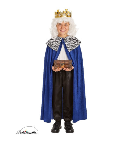 Capa Rey Melchor, Príncipe o Paje 8/10 Años - de alta calidad, ideal para carnaval, fiestas temáticas y eventos especiales
