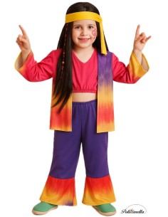 Déguisement Hippy Girl - Haute qualité, idéal pour carnaval, festivités thématiques et événements spéciaux