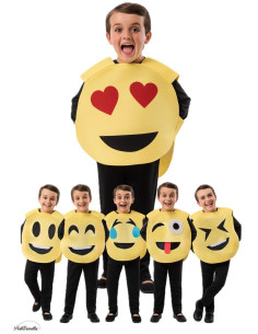 Kostüm Gesicht lacht 8/10 Jahre - Hohe Qualität, ideal für Karneval, Themenpartys und besondere Events