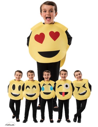 Costume Face Laughs 8/10 years - High quality, ideal for carnival, themed parties and special events