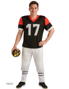 Déguisement Player Rugby Taille L - Haute qualité, Idéal pour Carnaval, Festivités thématiques et Événements spéciaux