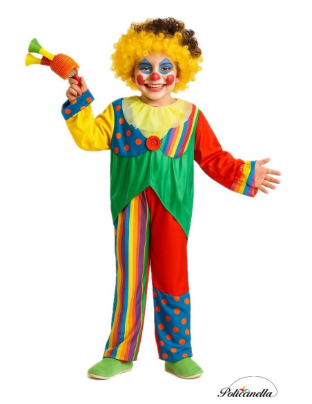 Kostüm Clown-Kind - Hohe Qualität, ideal für Karneval, Themenfestivitäten und besondere Veranstaltungen
