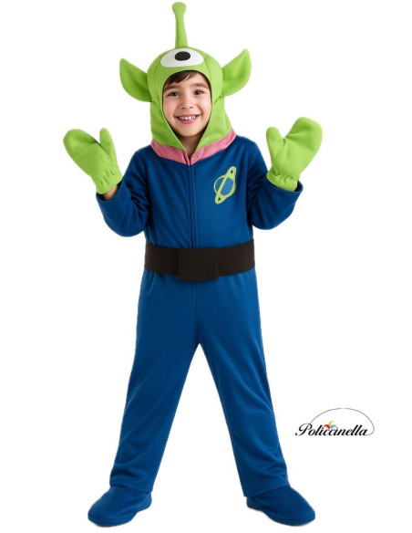 Costume Alien Girl - High Quality, Ideal for Carnival, Theme Festivities and Special Events