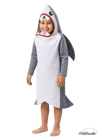 Costume Tiburon 8/10 years - High quality, ideal for carnival, themed parties and special events