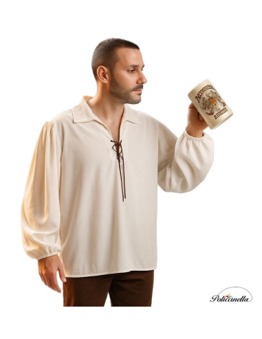 Disfraz Camisa Medieval Talla L - de alta calidad, ideal para carnaval, fiestas temáticas y eventos especiales