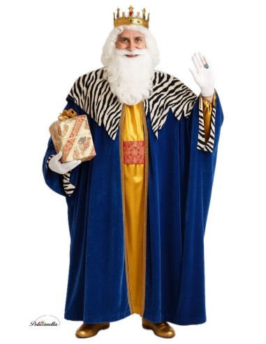 disfarce King Melchor Tamanho L - Alta qualidade, ideal para carnaval, festividades temáticas e eventos especiais
