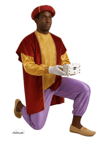 Disfraz Paje Baltasar Extra Tall - de alta calidad, ideal para carnaval, fiestas temáticas y eventos especiales