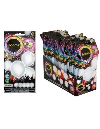 erste LED-Ballons - Bag 5ds Weiß - Hohe Qualität, Ideal für Karneval, Themenfeierlichkeiten und besondere Events