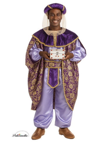 Disfraz Rey Baltasar Talla L - de alta calidad, ideal para carnaval, fiestas temáticas y eventos especiales