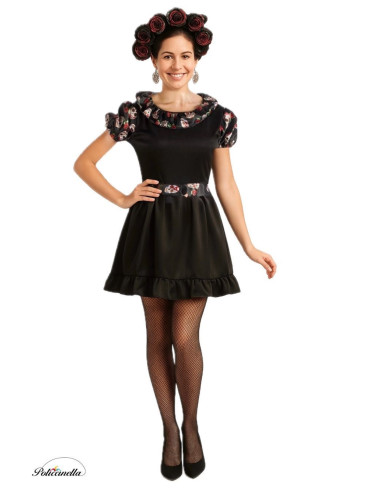 Kostüm Catrina Size M - Hohe Qualität, ideal für Karneval, Themenpartys und besondere Events