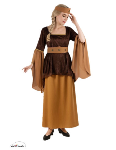 Costume Medieval brown size M - high quality, ideal for carnival, theme parties and special events