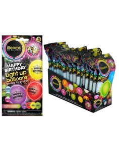 Osooms LED balões - feliz aniversário 5uds - alta qualidade, ideal para carnaval, festas temáticas e eventos especiais