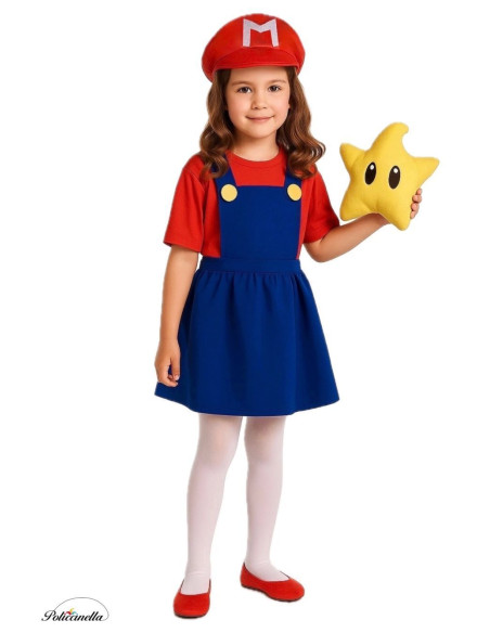 Costume Fontanera Video Game 8/10 years - High quality, ideal for carnival, themed parties and special events