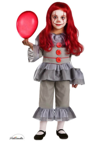 Costume Clown - High Quality, Ideal for Carnival, Theme Festivities and Special Events