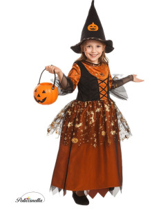 Disfraz Bruja Naranja - de alta calidad, ideal para carnaval, fiestas temáticas y eventos especiales