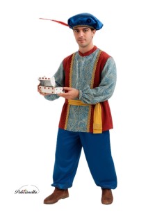 Costume Pages Gaspar Extra Size L - High Quality, Ideal for Carnival, Theme Festivities and Special Events