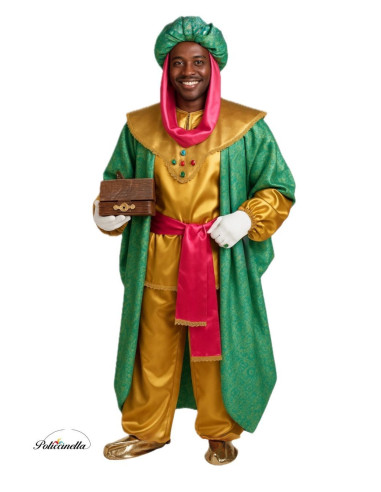 disfarce King Baltasar Tamanho L - Alta qualidade, ideal para carnaval, festividades temáticas e eventos especiais