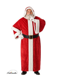 Costume Adult Santa Claus - High Quality, Ideal for Carnival, Thematic Parties and Special Events