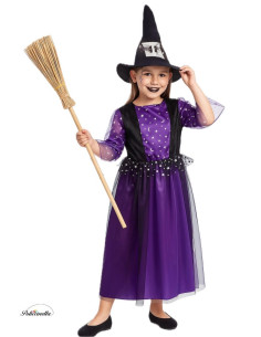 Disfraz Bruja Morada - de alta calidad, ideal para carnaval, fiestas temáticas y eventos especiales