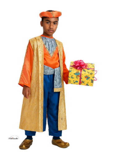 Disfraz Rey Baltasar Lujo - de alta calidad, ideal para carnaval, fiestas temáticas y eventos especiales
