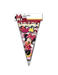 10 Sacs Cône géant 30x60 Minnie - Haute qualité, idéal pour carnaval, fêtes à thème et événements spéciaux