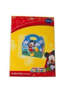 4 Boxen Mickey - Hohe Qualität, ideal für Karneval, Themenfeierlichkeiten und besondere Veranstaltungen
