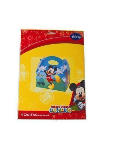 4 cajitas mickey - de alta calidad, ideal para carnaval, fiestas temáticas y eventos especiales
