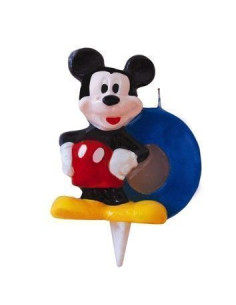 Vela mickey n? 0 - de alta calidad, ideal para carnaval, fiestas temáticas y eventos especiales