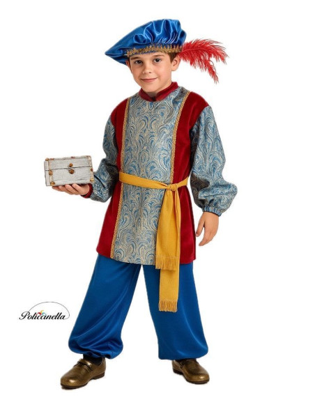 Costume Luxury Gaspar Paje - High Quality, Ideal for Carnival, Theme Festivities and Special Events