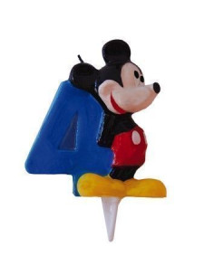 Vela mickey n? 4 - de alta calidad, ideal para carnaval, fiestas temáticas y eventos especiales