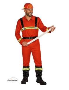 Disfraz Bombero Talla L - de alta calidad, ideal para carnaval, fiestas temáticas y eventos especiales
