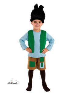 disfarce Troll Child - Alta qualidade, ideal para carnaval, festividades temáticas e eventos especiais