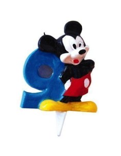 Vela Mickey nº 9 - de alta qualidade, ideal para carnaval, festas temáticas e eventos especiais