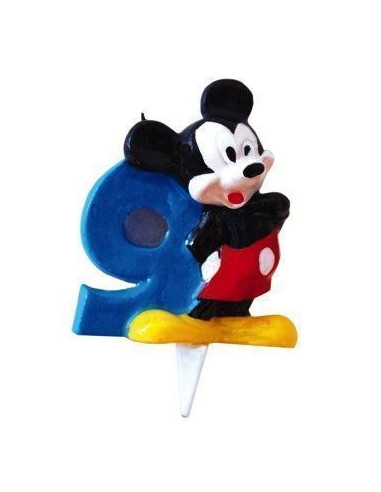 Kerze Mickey N? 9 - Hohe Qualität, ideal für Karneval, Themenpartys und besondere Ereignisse