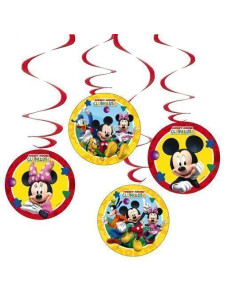 4 Hanging Mickey - Haute qualité, idéal pour carnaval, festivités thématiques et événements spéciaux