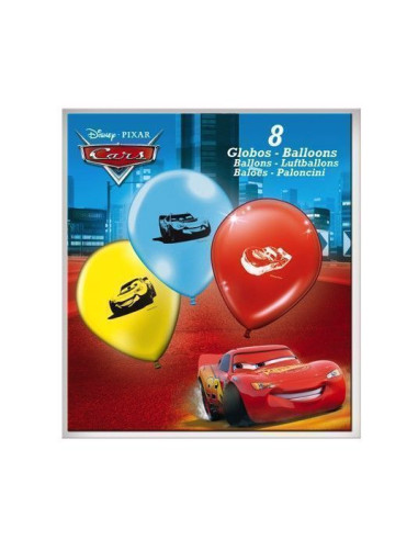 8 globos cars expositor - de alta calidad, ideal para carnaval, fiestas temáticas y eventos especiales