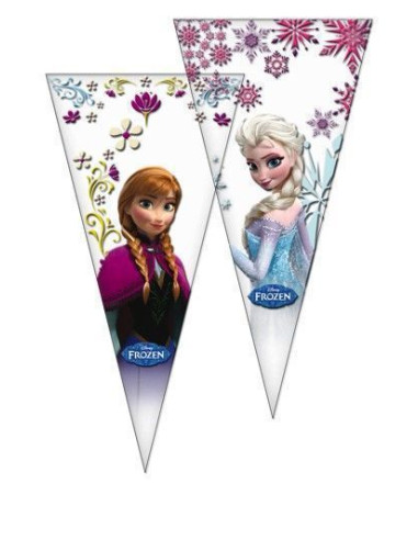10 Bolsa cono 20x40 frozen - de alta calidad, ideal para carnaval, fiestas temáticas y eventos especiales