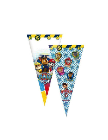 6 Bolsa cono 20x40 patrulla canina - de alta calidad, ideal para carnaval, fiestas temáticas y eventos especiales