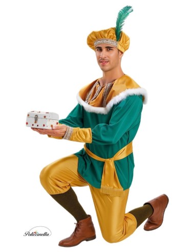 disfarce Melchor extra Paje L - Alta Qualidade, Ideal para Carnaval, Festividades Temáticas e Eventos Especiais