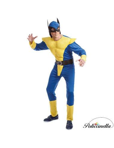 Déguisement Taille du loup jaune L - de haute qualité, idéal pour carnaval, festivités thématiques et événements spéciaux
