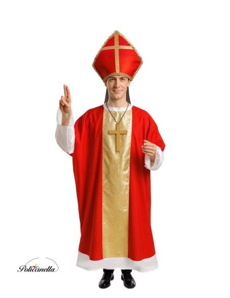 Costume Bishop Size L - High Quality, Ideal for Carnival, Theme Festivities and Special Events