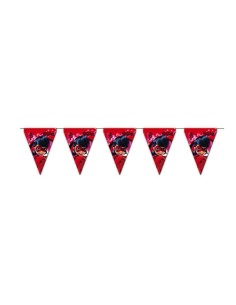 Banderin Ladybug - High Quality, Ideal for Carnival, Thematic Festivities and Special Events